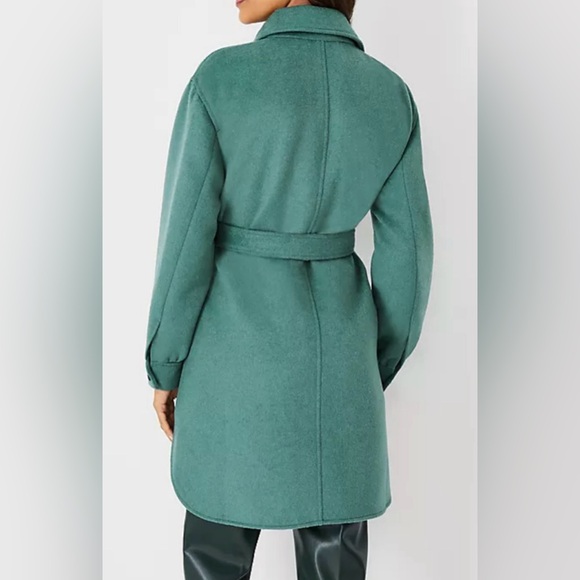 NWT Ann Taylor Belted Shirt Coat - Picture 3 of 6